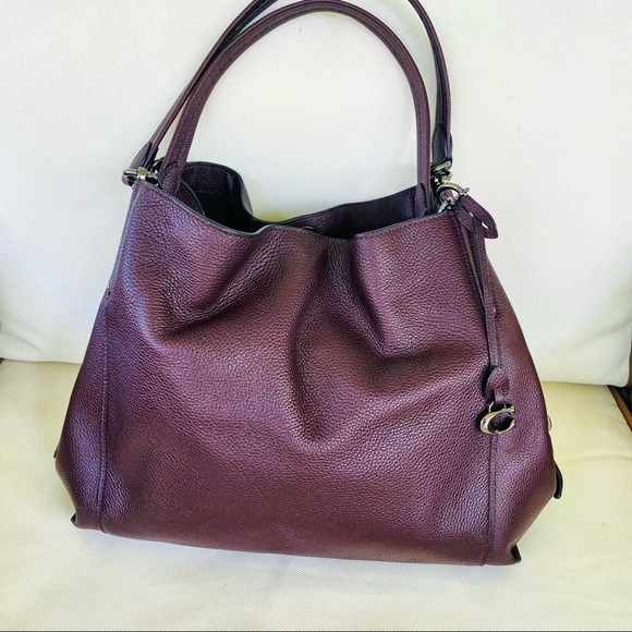 Coach Oxblood Gunmetal Dalton 31 Bag EUC - Picture 14 of 16